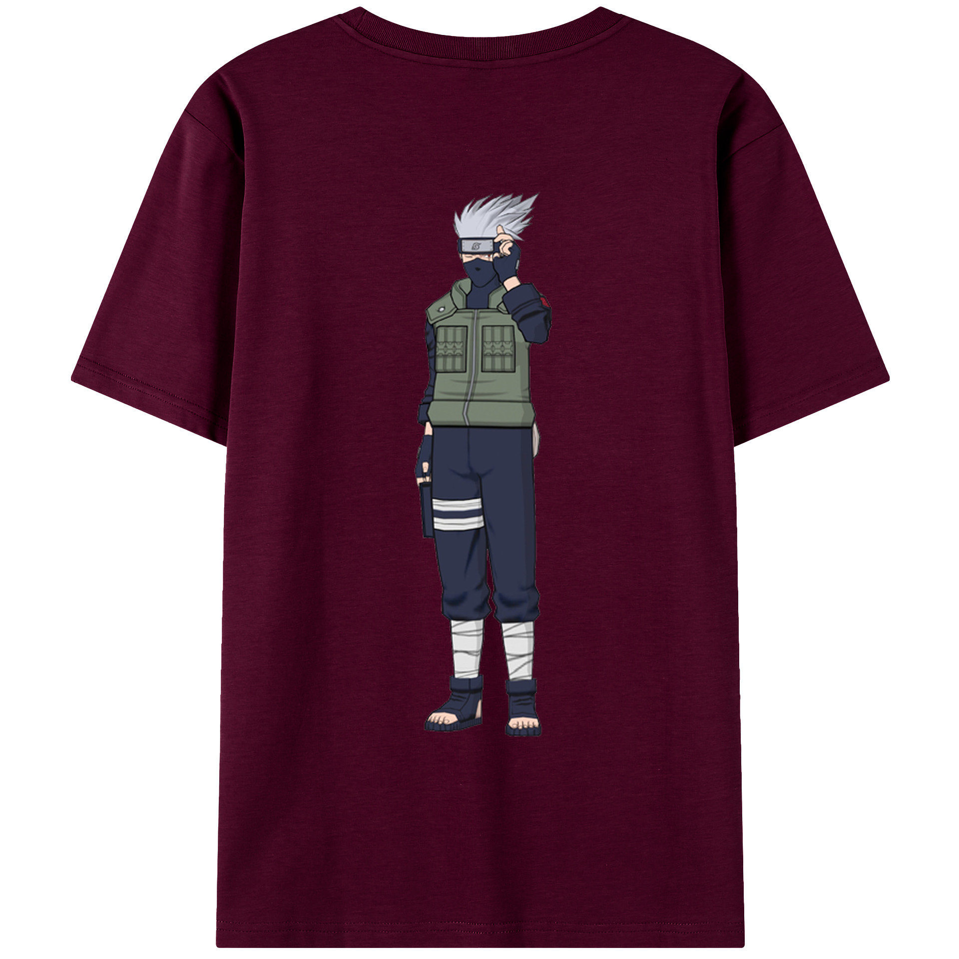 （画像用） NARUTO -ナルト- はたけ カカシ Hatake Kakashi レディース半袖Tシャツ(バックプリント)